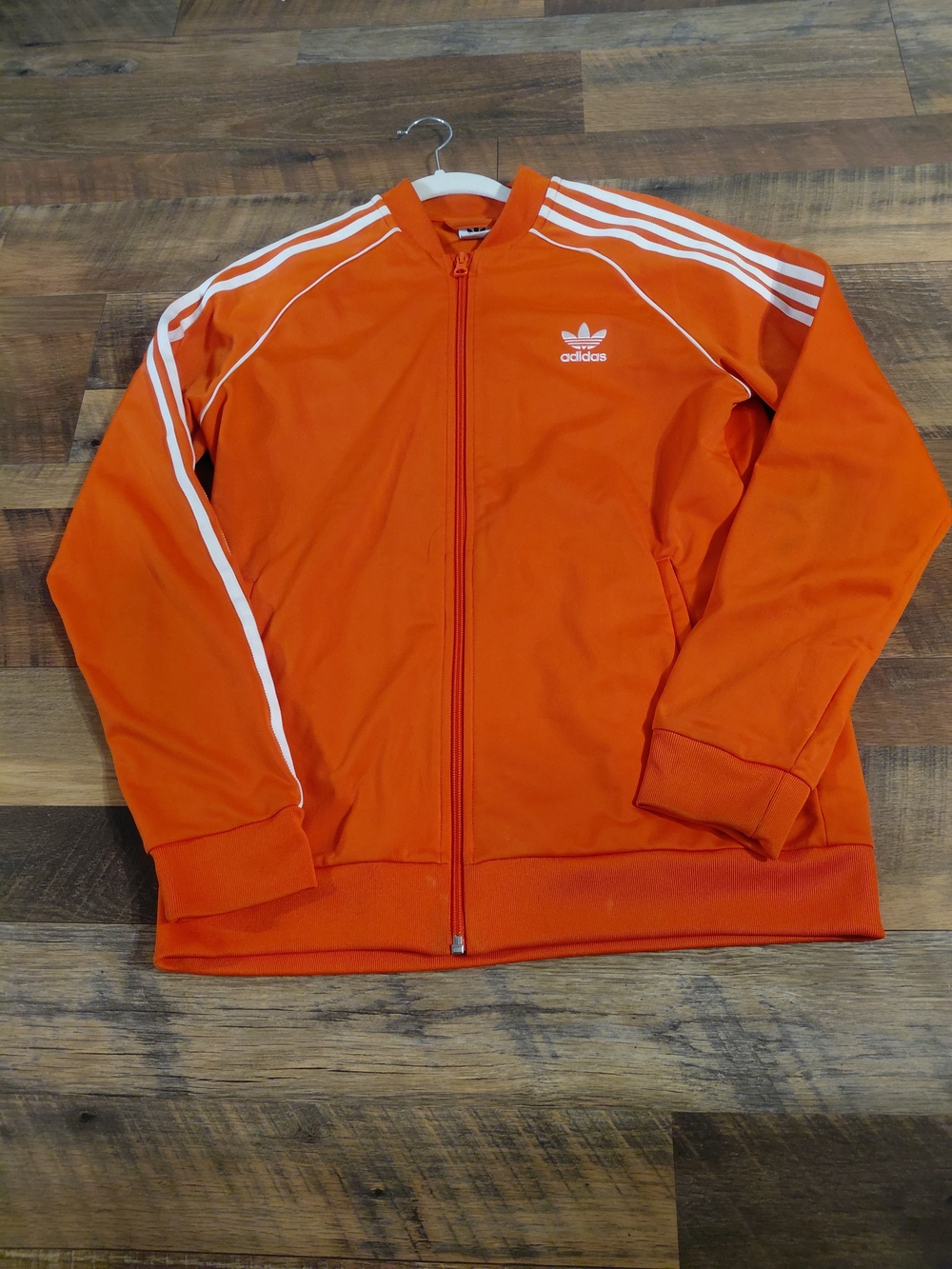Adidas Orange Trefoil Track Jacket